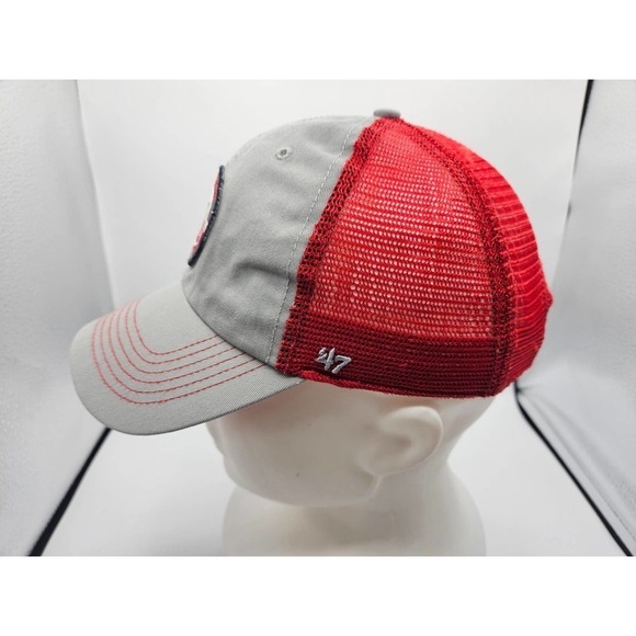 St Louis Cardinals MLB ‘47 Brand Baseball‎ Cap Hat Gray Red Mesh Snapback OSFA - Picture 3 of 8
